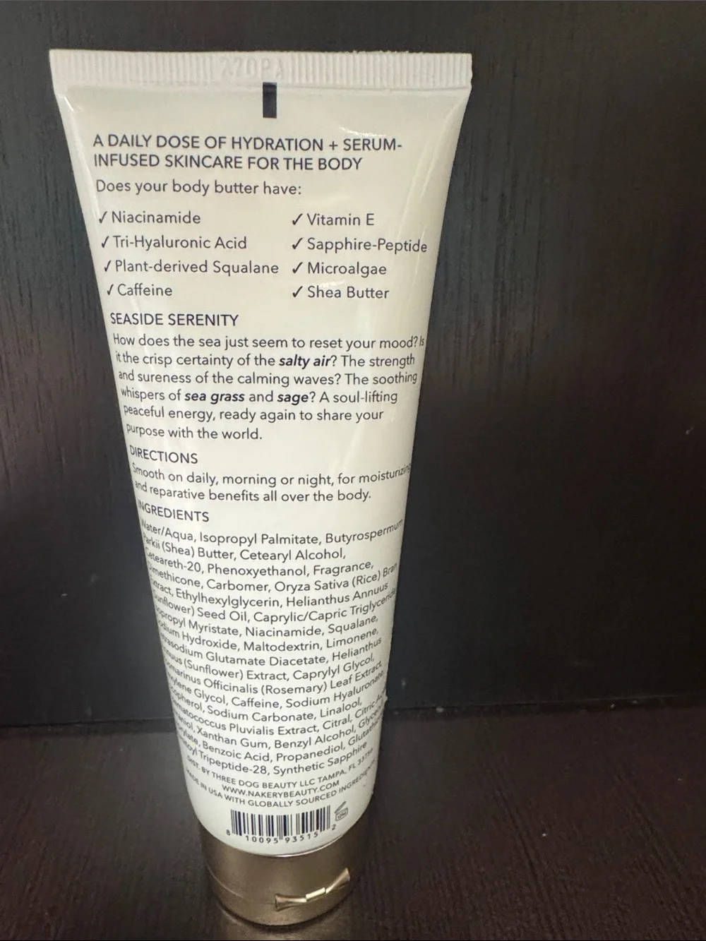 Nakery Beauty Body Butter Seductive Comfort 3.38oz MSRP $35 | NEW | SEALED